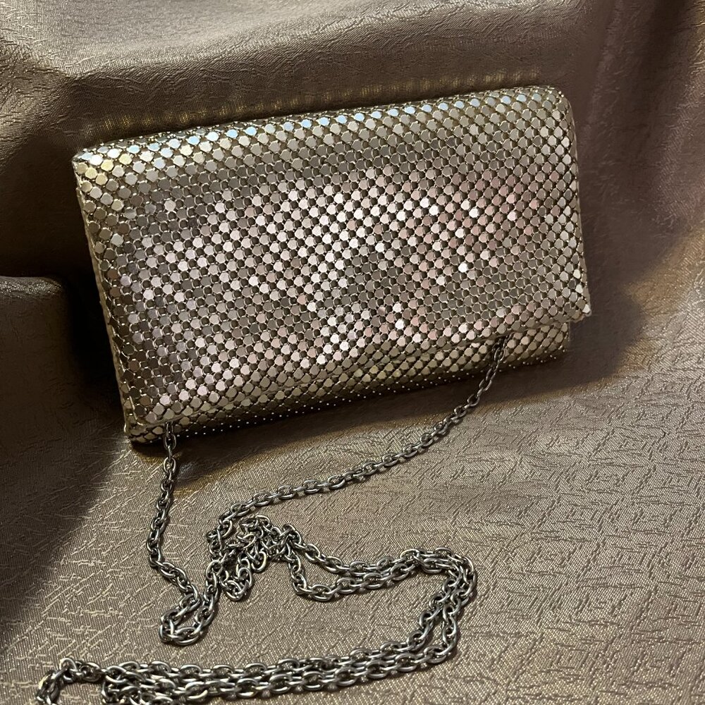 Gunne Sax Gold Mesh Metal Evening Bag by Jessica McClintock